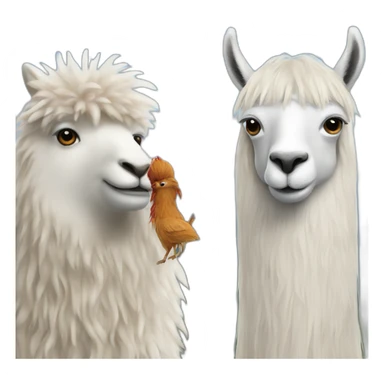 clipper meets lama sticker