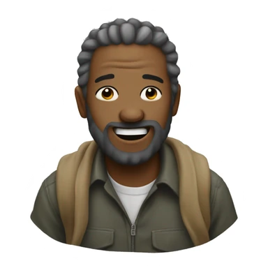 homeless brushing teeeth sticker