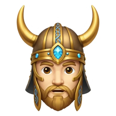 magic viking helmet sticker