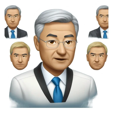 photorealistic president Kazakhstan tokaev sticker