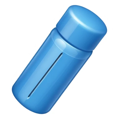 Blue pushpin sticker