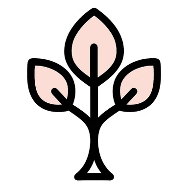 minimal favicon tree, Scandinavian folk art style sticker