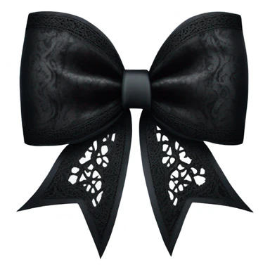 Goth bow sticker