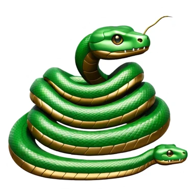 Life-size snake sculpture sticker