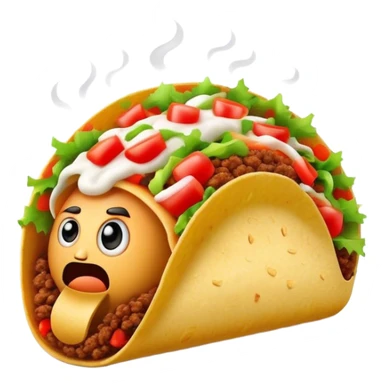 anger in taco sticker