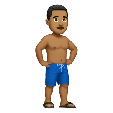 Samoan guy with jandal  sticker