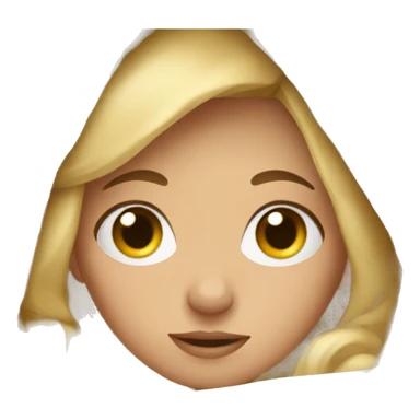 blonde girl in blanket cozy sticker