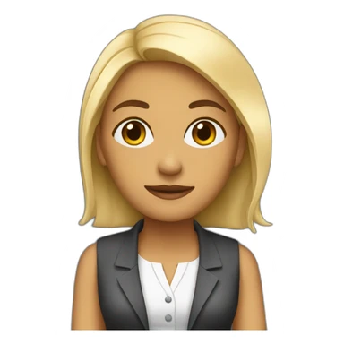 advanced hard working woman in it looking fancy sticker
