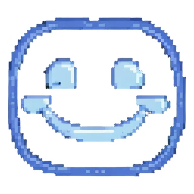 simple smile face sticker