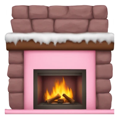 Winter Pink FirePlace sticker