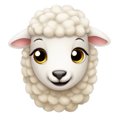Sweet cryibg Baby Sheep  sticker