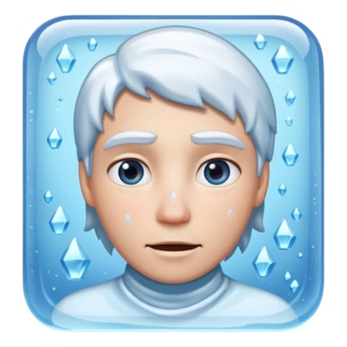 Person inside a ice sticker