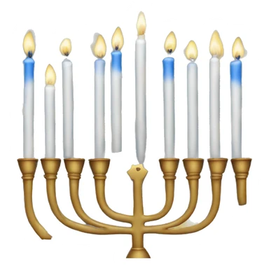 Hanukkah menorah sticker