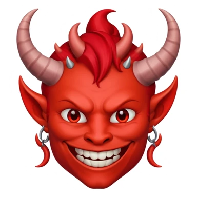 a red demon emoji like this😈 sticker