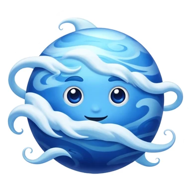 blue planet Neptune sticker