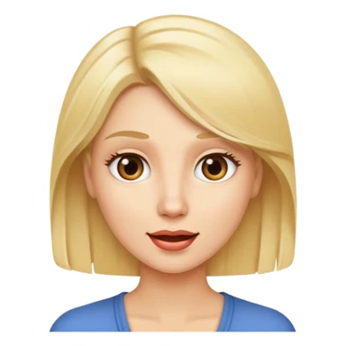 Blond woman speach sticker