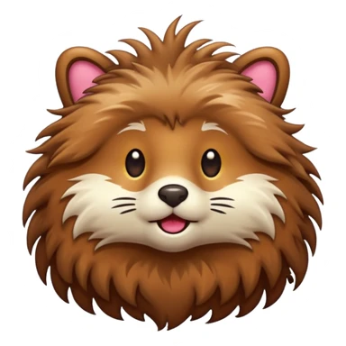 wet furry animal sticker
