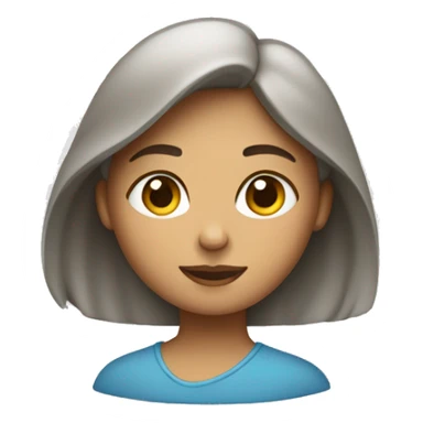 Une fille sur l'écran d'un MacBook sticker