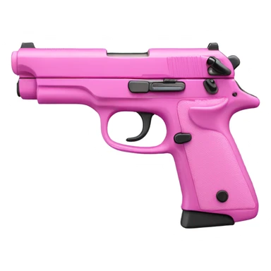 Pink gun sticker
