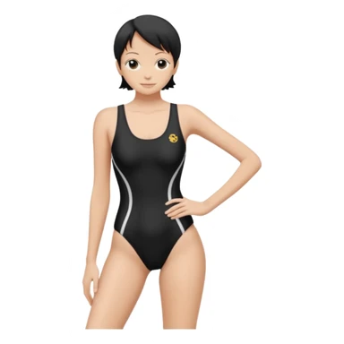 One piece swimsuit sticker