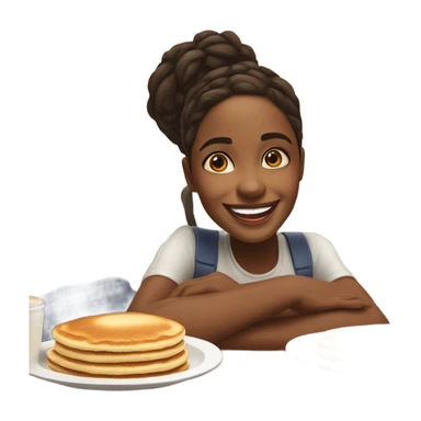 Girl at IHOP  sticker