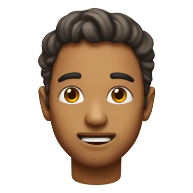 Una cara hacindo mewing  sticker