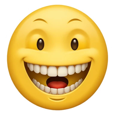 Weird creepy smile emoji sticker