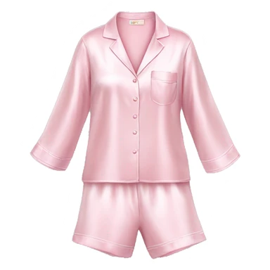 Light pink silk pyjamas set sticker
