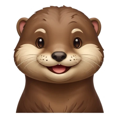 a flirty otter winking sticker