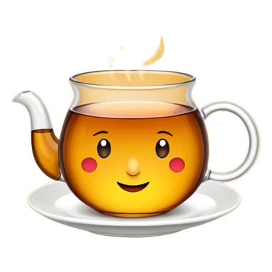 İnce belli bardakta çay sticker