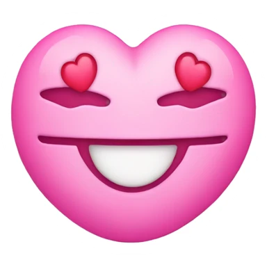 smiley face in love pink light  sticker