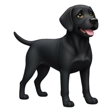 black lab dog sticker