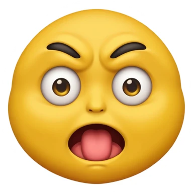 Emoji con cara de asco  sticker