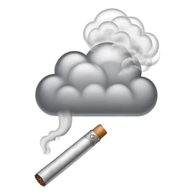 smoke coming out of a blunt sticker