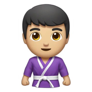 martial arts purple belt sticker