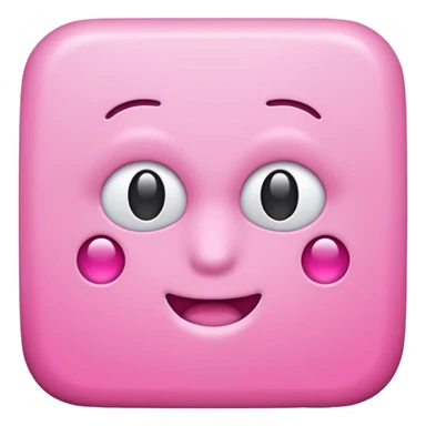 Pink Square with no face sticker
