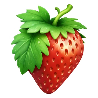 Strawberries are happy sticker