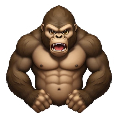 angry gorilla sticker