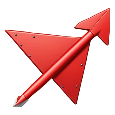 simple long red arrow (graffiti style) sticker