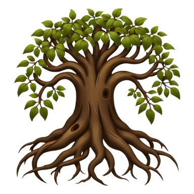Plant roots sticker