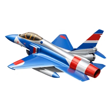 mirage fighter jet with a giant french flag on the background sticker