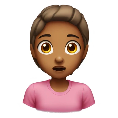 Girl shocked  sticker