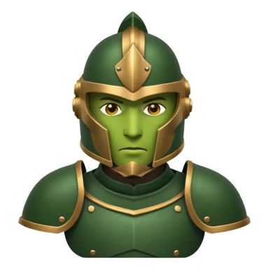 green Armored night guard sticker