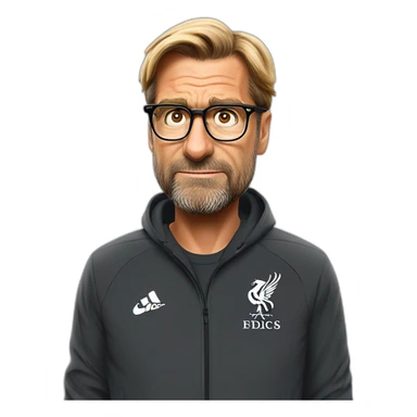 Jurgen Klopp shoulder shrug don't know sticker