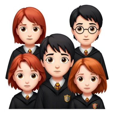 Three main characters of Harry Potter  sticker