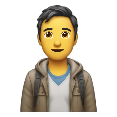 person having to decide between to things  sticker