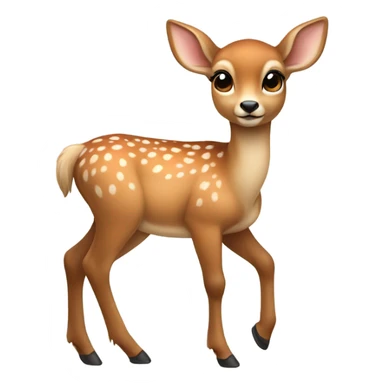 deer baby with big sparkling brown eyes sticker