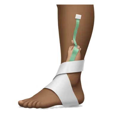 injured ankle getting taped  sticker