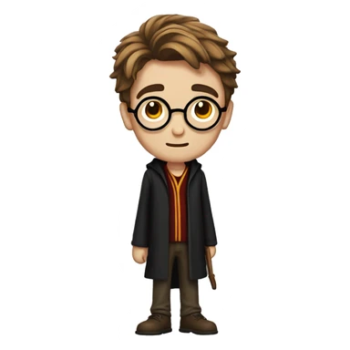 Harry Potter with his famous scar sticker