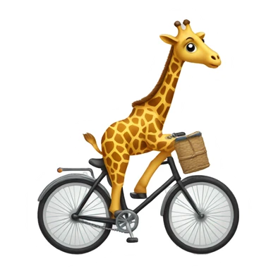 Giraffe Riding a Bicycle sticker